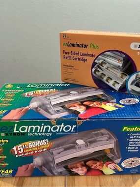 XYRON BUNDLE - Open Box Laminator plus NEW Two-Sided Laminate Refill Cartridge